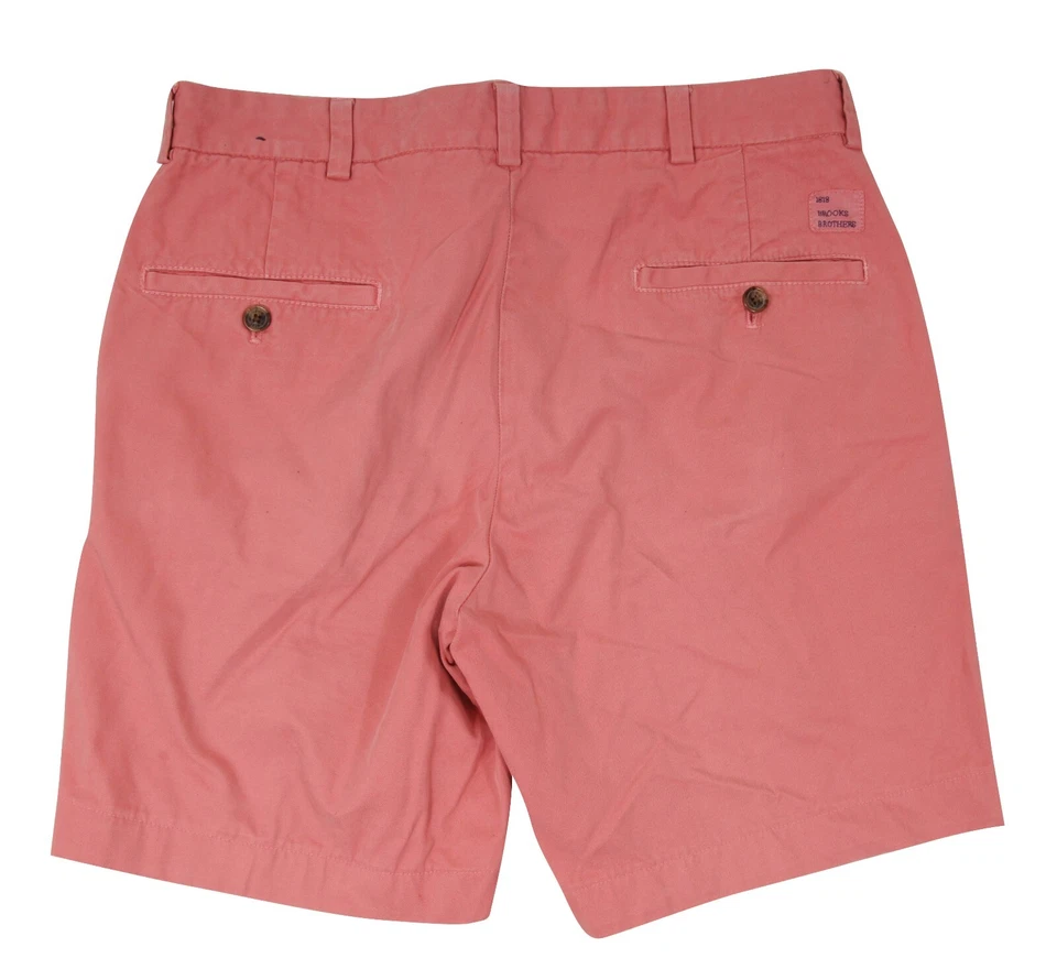 Bermudas Brooks Brothers para Hombres 1818 Talla 30 Rosa 100% Algodón Frente Plano Foto 2 de 4