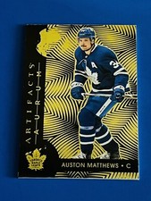 2020 UD Artifacts Auston Matthews Maple Leafs Aurum Gold Foil Hockey Card #A-21
