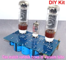 EL34 Vacuum Tube Amplifier Single-ended Class A HiFi Stereo Amp DIY Kit 10W x 2 