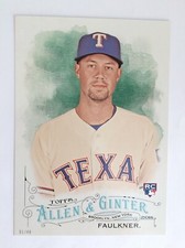 2016 Topps Allen & Ginter Jumbo 5x7 Andrew Faulkner Rangers RC 290 #’d 09/49