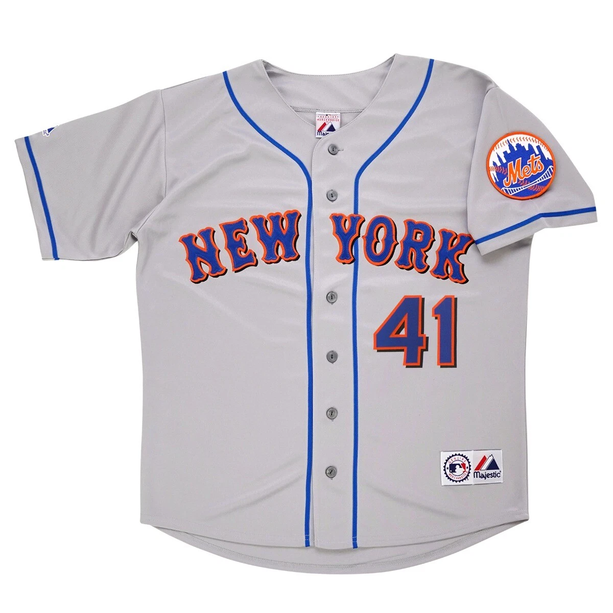 Tom Seaver New York Mets Grey Road Jersey w Team Patch Men s S 3XL