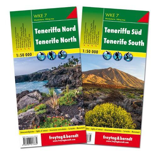 Tenerife North and South Hiking + Leisure Map, 2 Sheets  1:50 000 (Map)