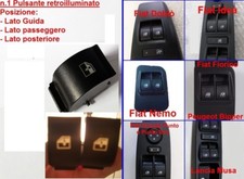 TASTO PULSANTE ALZAVETRO FIAT GRANDE PUNTO PUNTO EVO PULSANTIERA INTERRUTTORE 