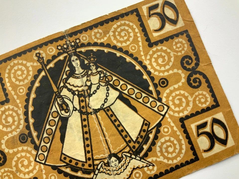 1921 German 50 Pfennig Circulated Banknote Municipality of Kevelaer CC193 - Image 2 of 4