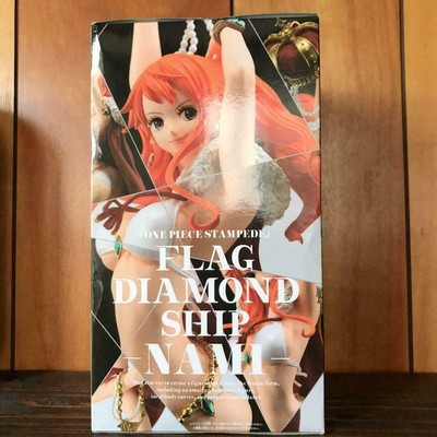 One Piece Art One Piece Stampede Flag Diamond Ship Figure Nami Figure Movie Bandai Spirits Collectible One Piece Anime Items