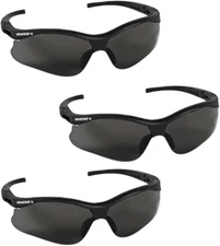Kleenguard V30 38476 Nemesis Small Safety Glasses (3 Pair) (Black Frame with Smo
