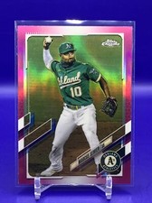 2021 Topps Chrome Baseball #8 Marcus Semien Pink Refractor - A's - Brand New!