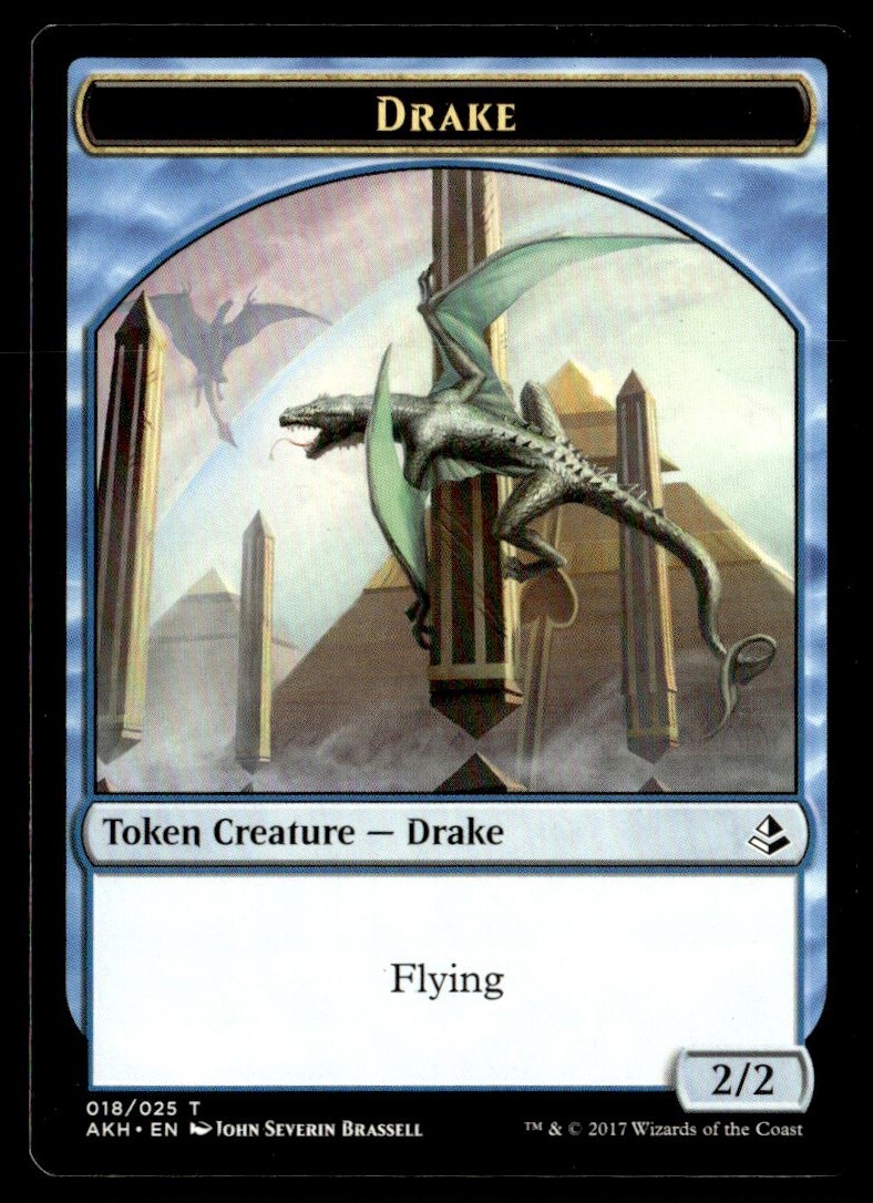 2017 Amonkhet MTG Drake Token Common #18 Card
