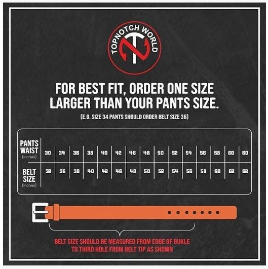 Men's Genuine Buffalo FULL GRAIN Leather Belt, 1 1/2" width, Handmade, By Amish - Image 4 of 4