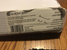 Glacier Bay Bath Hardware Set Hand Towel  TP Holder  Towel Bar/Rack Matte Gold