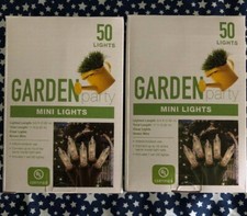 Garden Party Wedding Mini Lights 50 Lights New Indoor Outdoor Pack of 2