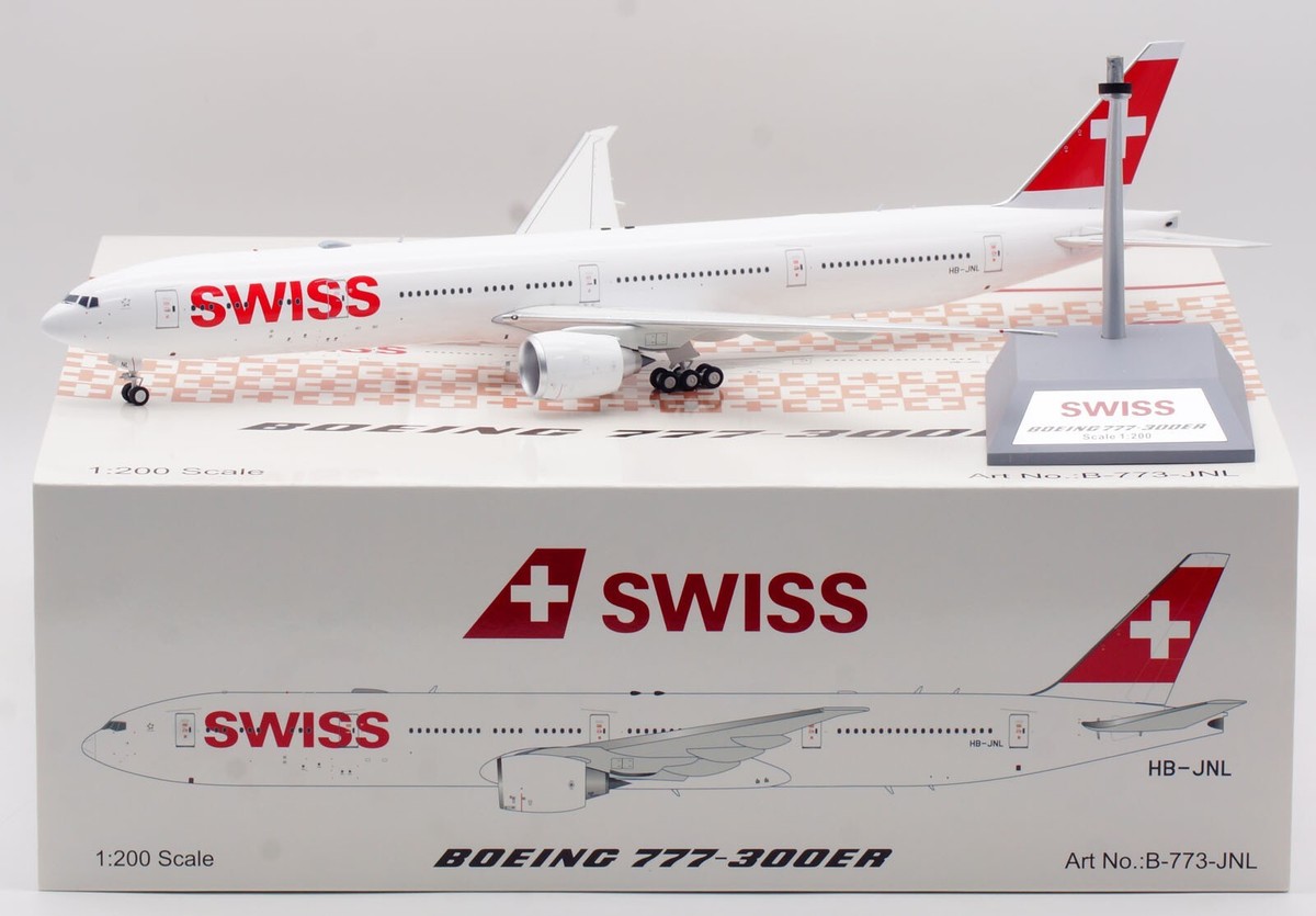 航空機・ヘリコプター B-Models 1:200 SWISS B777-300ER HB-JNA B-Models 1:200 SWISS Airlines Boeing B777-300 Diecast