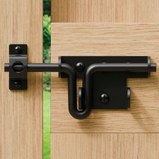 Heavy Duty Slide Bolt Gate Latch for Wooden Fence Barn Shed with Padlock Hole