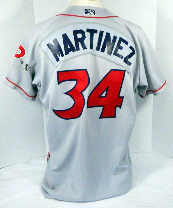 2019 Lakewood BlueClaws Robinson Martinez #34 Game Used Grey Jersey DP04976
