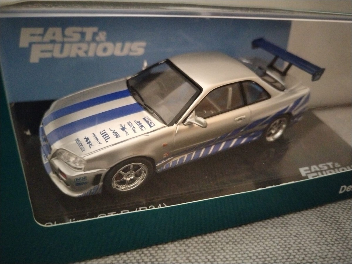 NISSAN SKYLINE GT-R (R34), FAST & FURIOUS, ALTAYA, 1:43 DIECAST