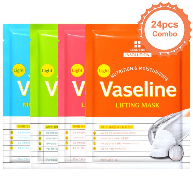 LEADERS Korean Vaseline Facial Mask Sheet Moisture Nourishing Face Pack