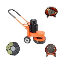 Cement Ground Grinder Hand-push Terrazzo Floor Polishing Machine 220V 800rpm