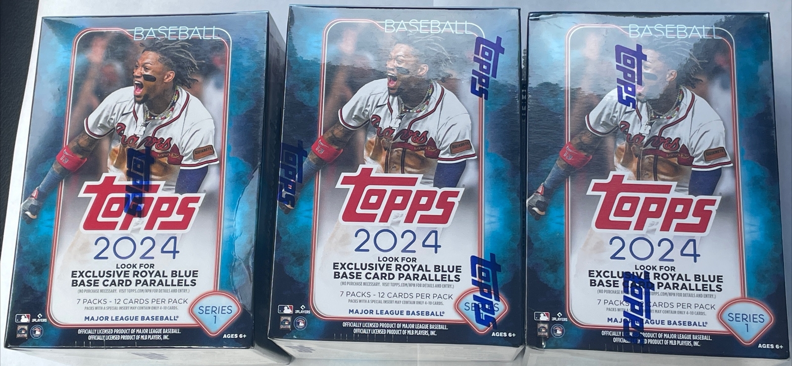 2024 Topps Baseball Series 1 BLASTER Box 84 CARDS ROYAL BLUE Parallels