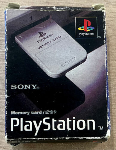 Sony Playstation 1 Official Grey Memory Card SCPH-1020 - Picture 1 of 6