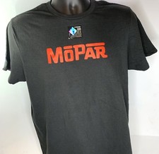 Black T-Shirt w/ Red Mopar Emblem / Logo Licensed 
