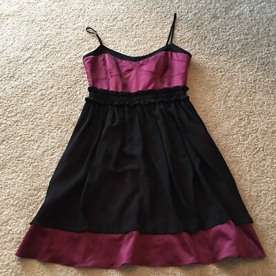 BCBGeneration Party Cocktail Dress Black And Purple Size 0 BCBG