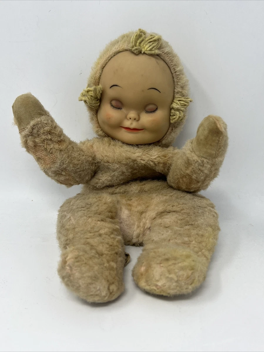 Vintage Knickerbocker Toy Co Inc New York Cuddle Doll Circa 1940