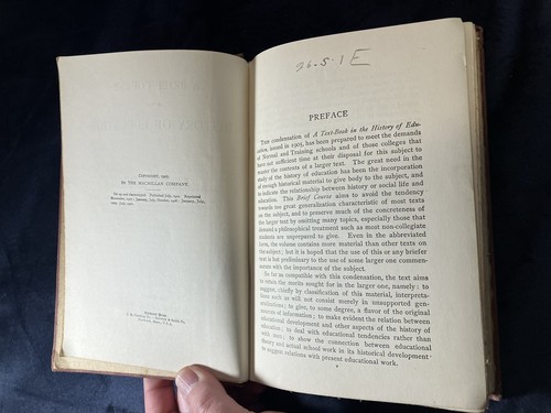 A BRIEF COURSE IN THE HISTORY OF EDUCATION Paul Monroe 1910 Nice Antique Book - Foto 7 di 18