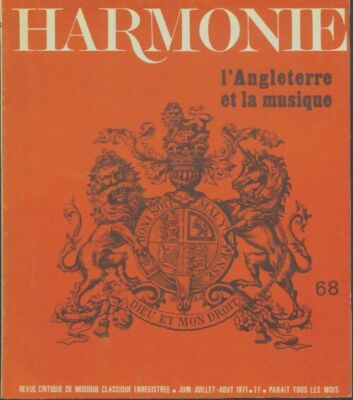 Harmonie Nr. 68: England und die Mu... - Kollektiv - V1987518