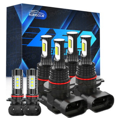 6x For Toyota Corolla 2005 2006 2007 2008 LED  High Low Fog Light Bulb