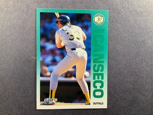 1992 Fleer Jose Canseco #252 Baseball Card Oakland Athletics A’s