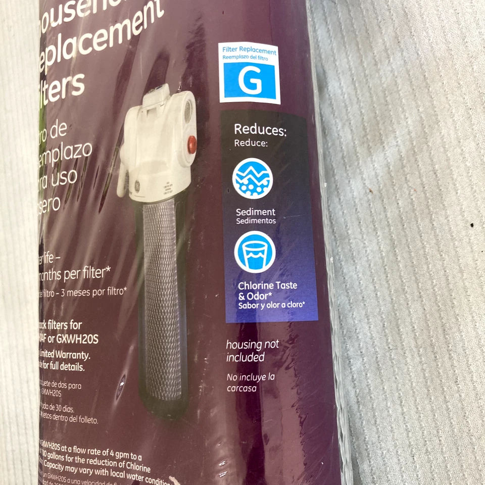 (3) GE Water Filter 2-PK FXWTC Sediment + Carbon For GXWH04F & GXWH20S - Image 4 of 4
