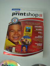Print Shop Version 22 PC with box and 2 CD's Broderbund