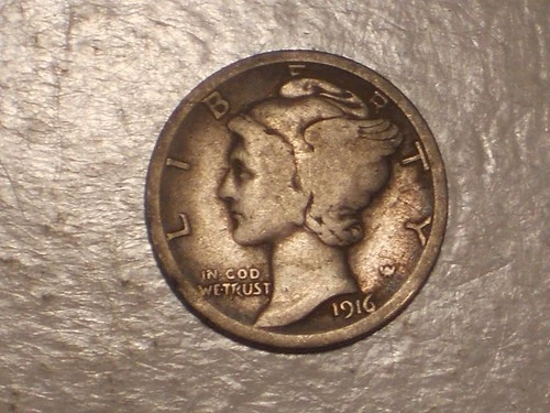 1916 S Mercury Dime (Fine & Attractive)