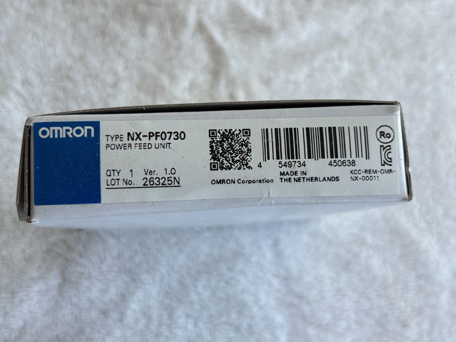 Omron NX-PF0730 12mm Wide - NX I/O Power Feed Unit, 5-24 V DC Input, 8 Terminals