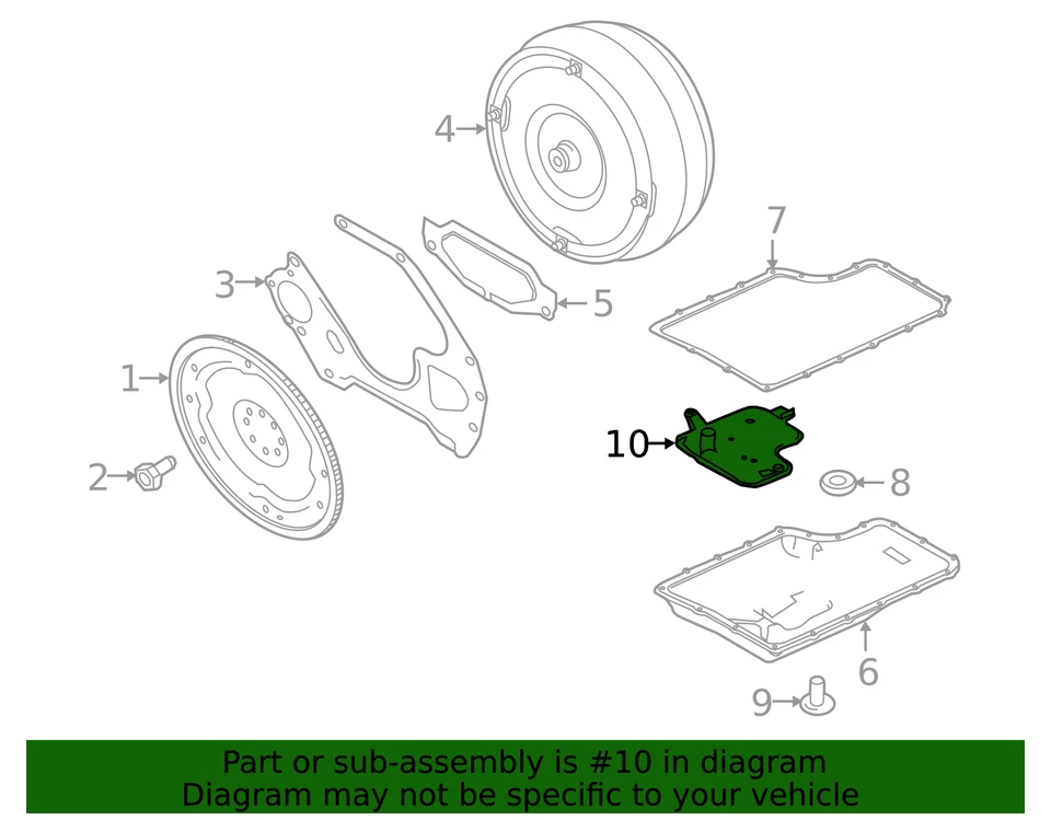 Filtro de aceite de transmisión original Ford BC3Z-7A098-B Foto 4 de 4