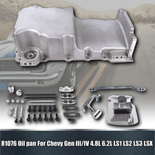 Front Wet Sump Retro Engine Oil Pan Kit 81076 For Chevy Ls1 Ls2 Ls3 Lsx 4.8-6.2l Front Wet Sump Retro Engine Oil Pan Kit 81076 For Chevy Ls1 Ls2 Ls3 Lsx 4.8-6.2l
