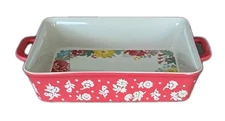Pioneer Woman ~ FANCY FLOURISH ~ 7" x 10" Rectangular ~ Stoneware Baking Dish