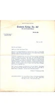 1966 Teutonia Lodge #367 Masonic Letter Reading PA: Wollenhaupt Centennial Note