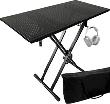 DJ Table Stand Audio Mixer Stand Portable Booth - 35" X 17.3" Versatile DJ Booth