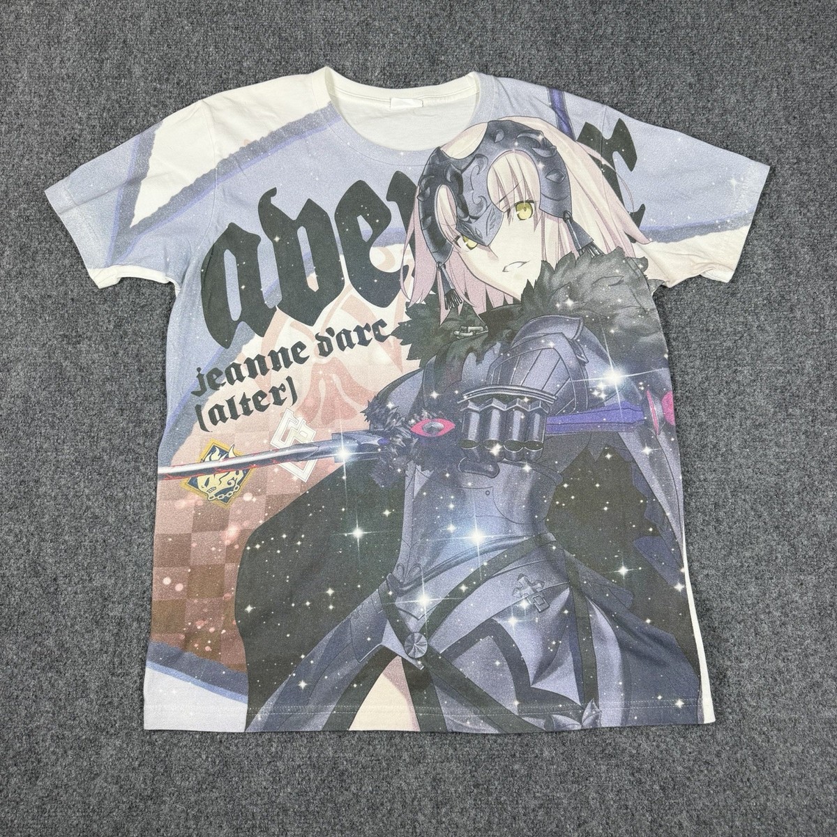 Vintage COSPA Anime T-shirt AOP Size Large Fate/Grand Order Jeanne 