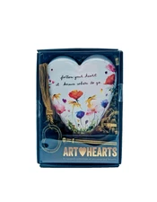 Demdaco Art Hearts "Follow Your Heart It Knows Where To Go" w/ key
