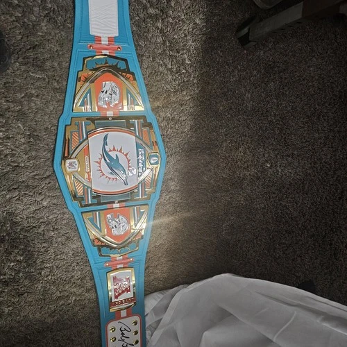 Miami Dolphins WWE Autographed Belt Brian Griese!