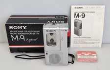 Sony M-9 2-Speed Microcassette Recorder Made In Japan, AS-IS, Powers On, Read
