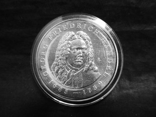 Silbermünze DDR 20 MARK 1984 "Georg Friedrich Händel" VZ WY9481