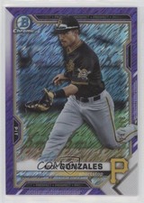 2021 Bowman Chrome Prospects Purple Shimmer Refractor 24/250 Nick Gonzales 0q21