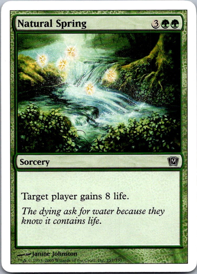 Natural Spring C 9ED #257 NM MTG Magic