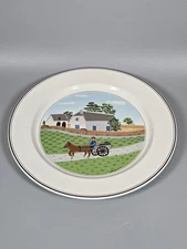 Villeroy & Boch Design Naif Dinner Plate Going To Market 10.5”