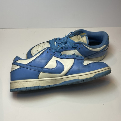 Nike Dunk Low Blue White Men's Lace Up Low Top Athletic Sneaker
