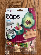 Perler Cap Food Kit 1000 Solid top Fuse Beads Iron Bead Art Craft Taco Avocado