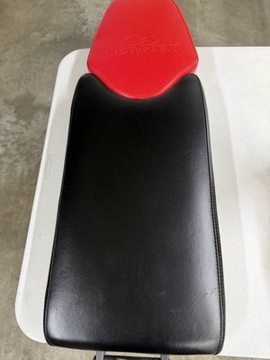 Bowflex Leather Weight Bench Black Red